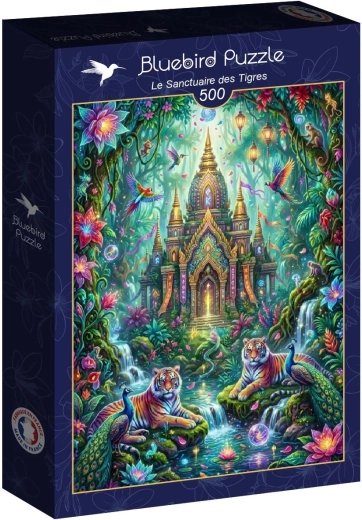 Puzzle Bluebird rezervație de tigri 500 piese