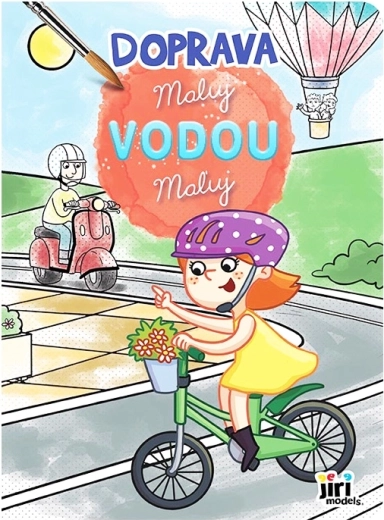 Transport – carte de colorat magică cu apă