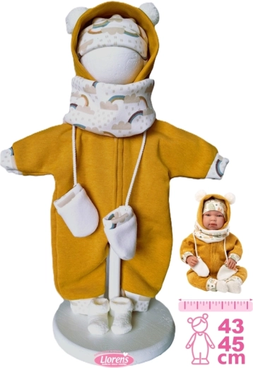 Hăinuță Llorens pentru păpușă bebeluș New Born 43–45 cm