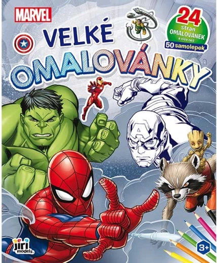 Mari cărți de colorat Marvel