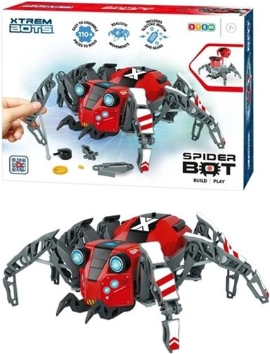 Xtrem Bots Spider Bot – kit de construcție pentru păianjen robotic