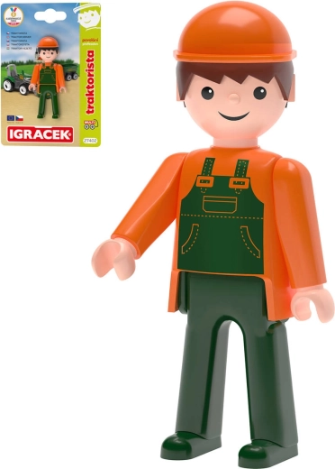 Efko Igráček MultiGO tractorist figură articulată pe cartonaș - 1 bucată