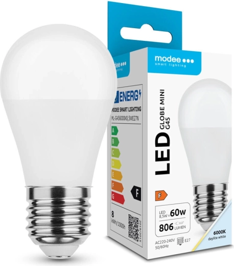 Bec LED Modee Globe Mini G45 8,5 W E27 806 lm alb rece