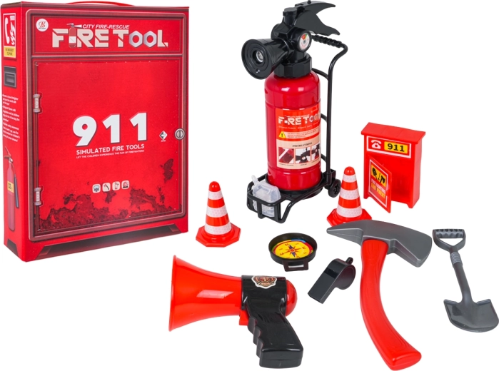 Set de pompier pentru copii cu stingător cu apă