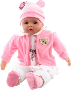 Bebeluș fetiță în rochiță cu flori 50 cm