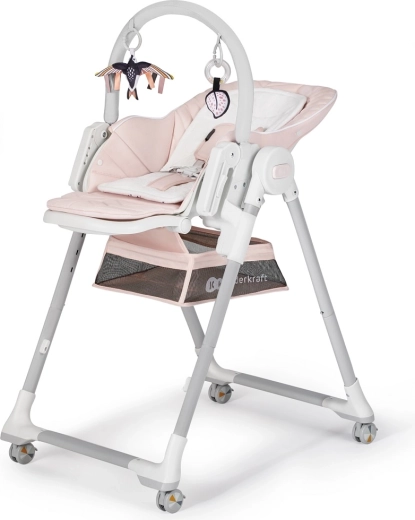 Kinderkraft Select scaun de masă și șezlong 2în1 Lastree pink