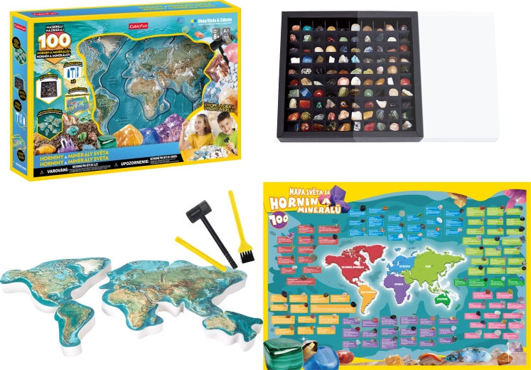 Set creativ CubicFun pentru săparea pietrelor prețioase