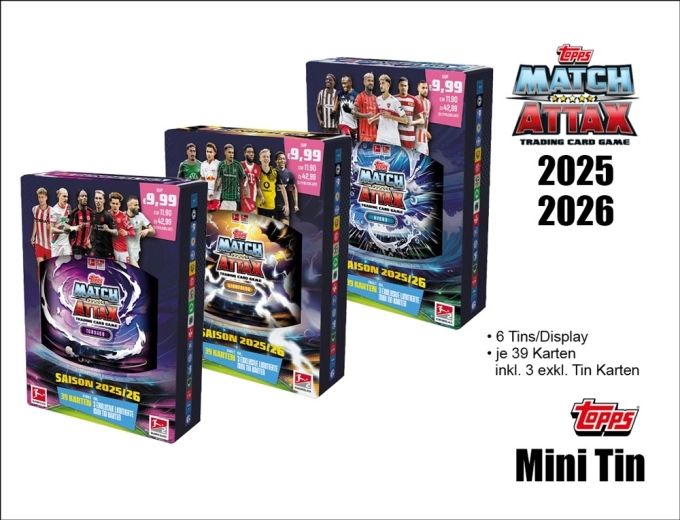 Topps Match Attax Bundesliga 2025/2026 mini tin - 1 bucată