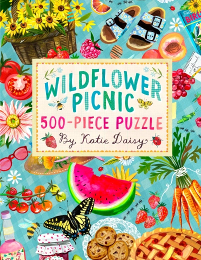 Puzzle Chronicle Books Picnic cu flori de câmp 500 de piese
