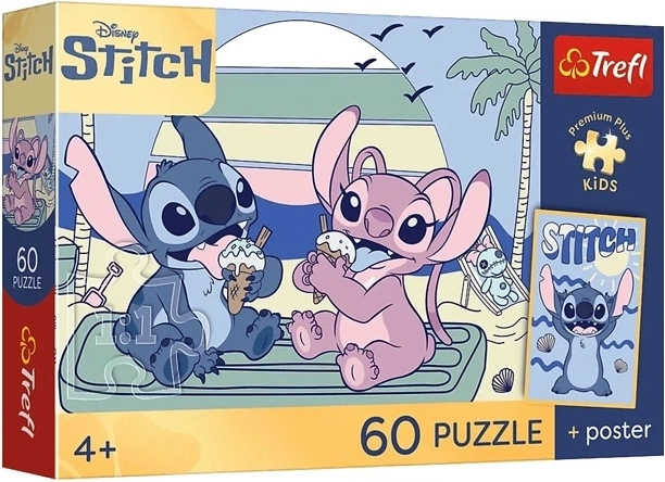 Puzzle Premium Plus Kids „Distracție cu Stitch” 60 de piese