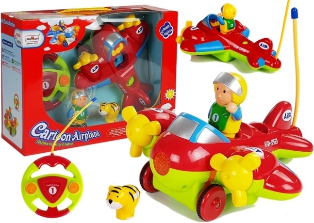 Avion muzical controlat de la distanță cu volan