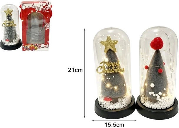 Decorațiune de Crăciun în formă de brăduț cu lumină
