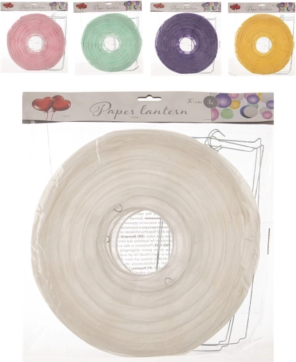 Lampioane din hârtie 3 buc., diametru 30 cm (mix variantă 5ASS)