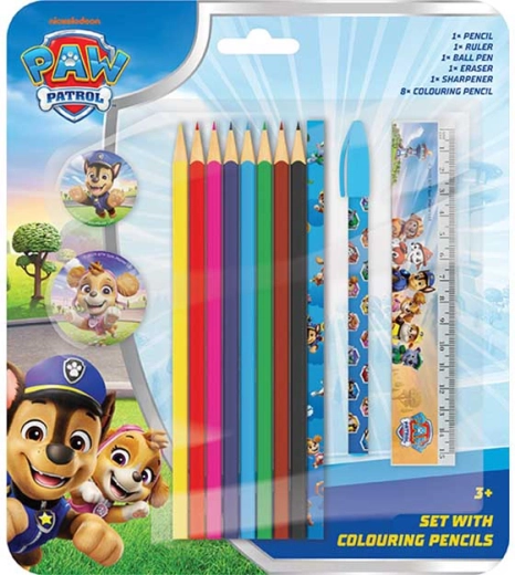 Set de scris cu creioane colorate Patrula Cățelușilor