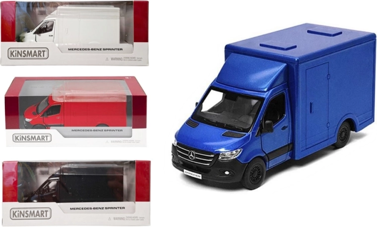 Mercedes-Benz Sprinter – model metalic 1:48 cu mecanism pull-back