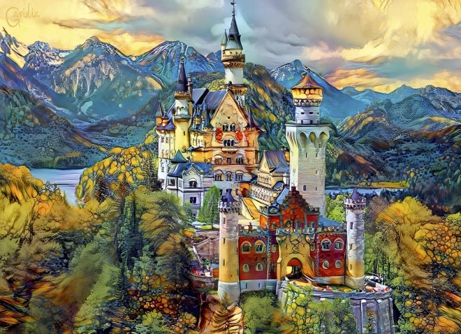 Puzzle Neuschwanstein 1000 piese BLUEBIRD