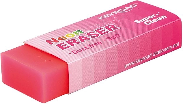 Radieră neon Keyroad roz