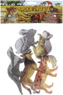 Set de animale de pădure din plastic, 10 cm, 5 bucăți