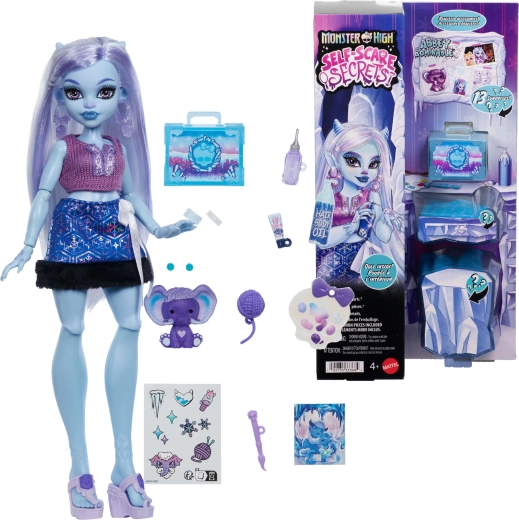 Păpușa Monster High Abbey Bominable cu accesorii Self-Care