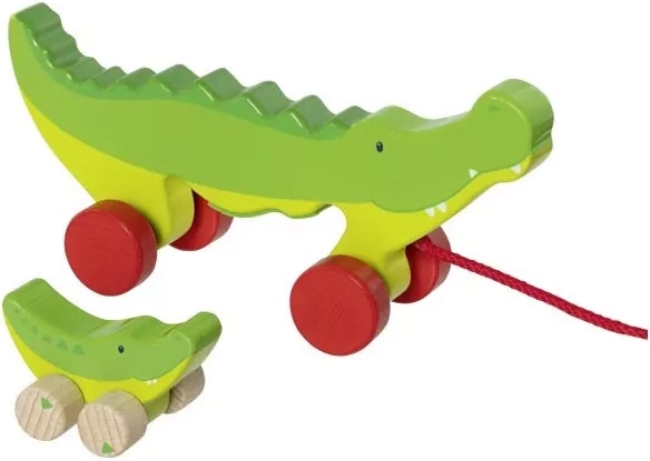Goki crocodil de tras cu pui