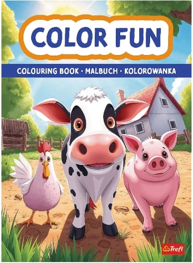 Carte de colorat: Animale la fermă