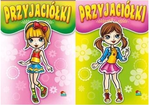 Carte de colorat Prietena cu autocolante