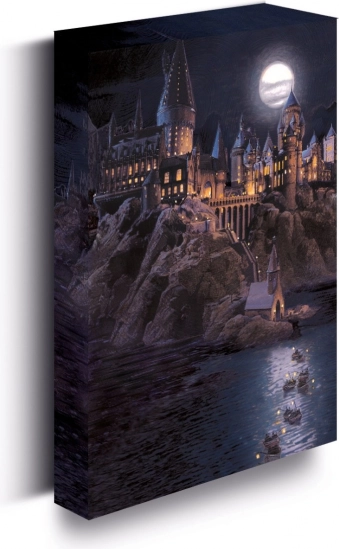 Tablou LED luminos 30x40 cm, Harry Potter - Castelul Hogwarts
