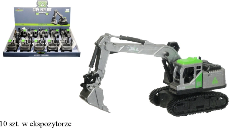 Excavator de construcții cu elemente mobile pentru copii