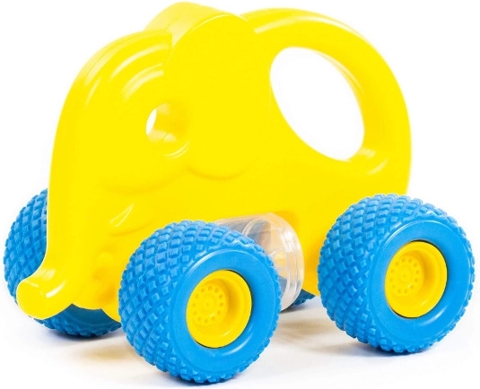 Baby Gripcar elefănțel – roți din cauciuc, zornăitoare