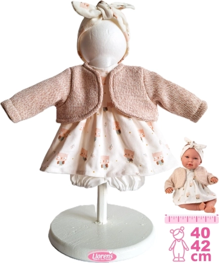 Hăinuțe pentru păpușa New Born 40–42 cm, set din 4 piese Llorens