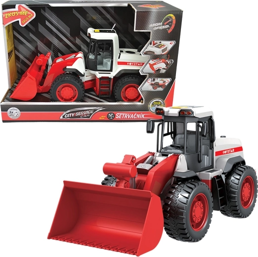 Buldozer City Service Car 1:12 cu sunete și lumini