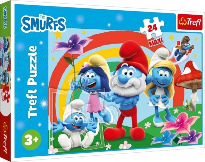 Puzzle 24 maxi – ziua ștrumfănească – The Smurfs