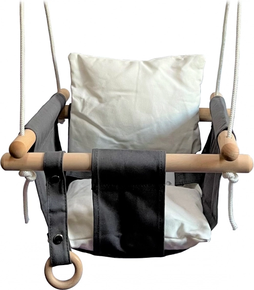 Leagăn textil pentru copii alb-negru 2Kids Toys