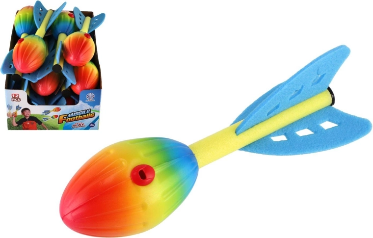 Rachetă de aruncat din spumă, fluierătoare, 25 cm