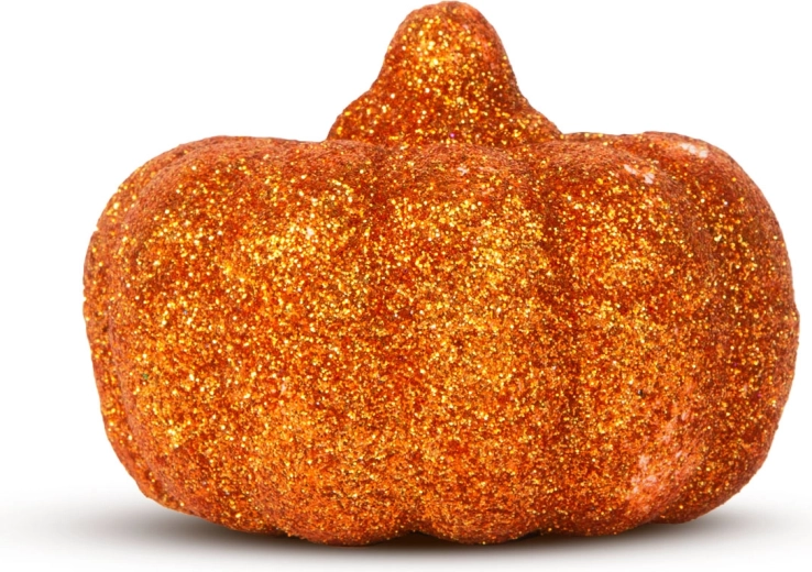 Decorațiune strălucitoare de Halloween în formă de dovleac, 5,2 cm, 4 buc.