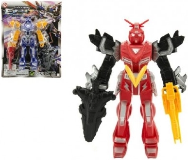 Figurină robot din plastic de 15 cm – luptător de acțiune, 4 culori