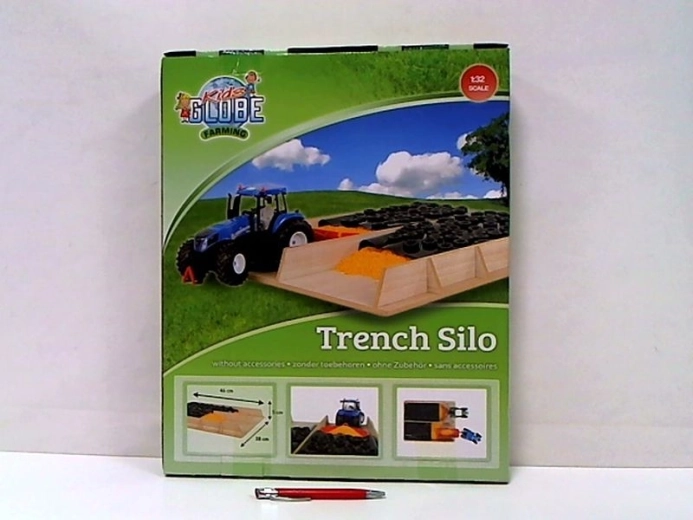 Kids Globe Farming siloz din lemn pentru siloz/furaje pentru fermă 1:32