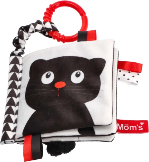 Cărticică senzorială Cine e? Ce e? pentru bebeluși 0+ Mom's Care