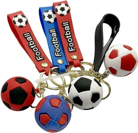 Breloc cu minge de fotbal cu etichetă (12 buc.)
