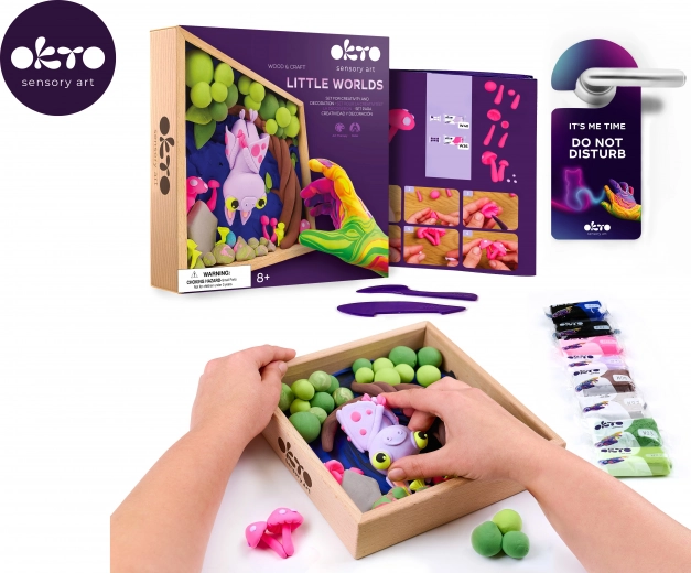 Set de modelaj Mica lume în ramă – liliac 21 × 21 cm