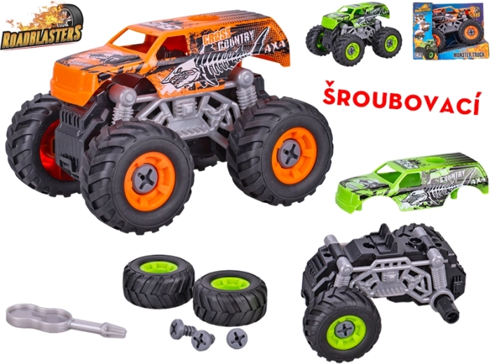 Monster truck cu șuruburi cu volant ROADBLASTERS 12 cm