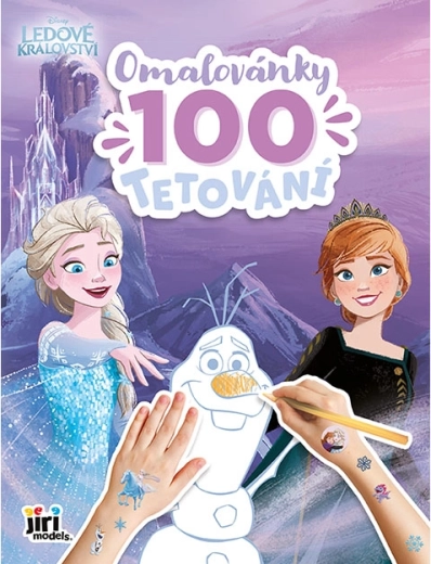 Carte de colorat și 100 de tatuaje Frozen – Regatul de gheață