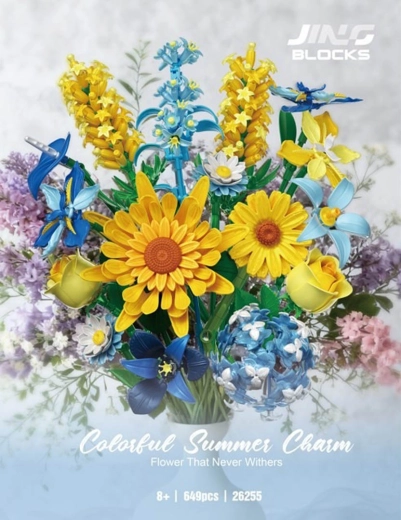 Set de construcție buchet în vază – 659 piese