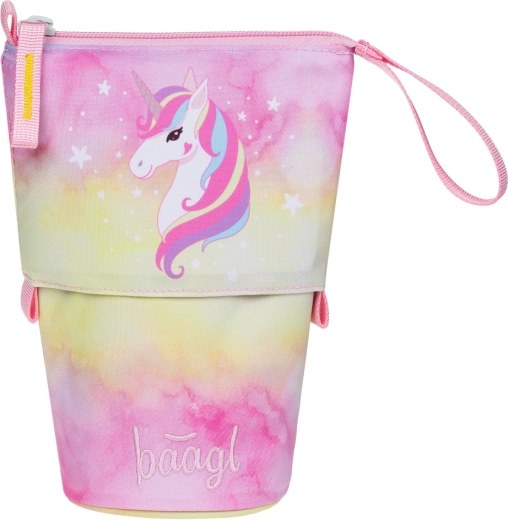 Suport pentru creioane BAAGL Rainbow Unicorn, suport vertical pentru rechizite