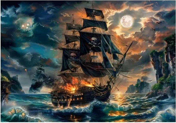 Clementoni puzzle Pirații mărilor blestemate