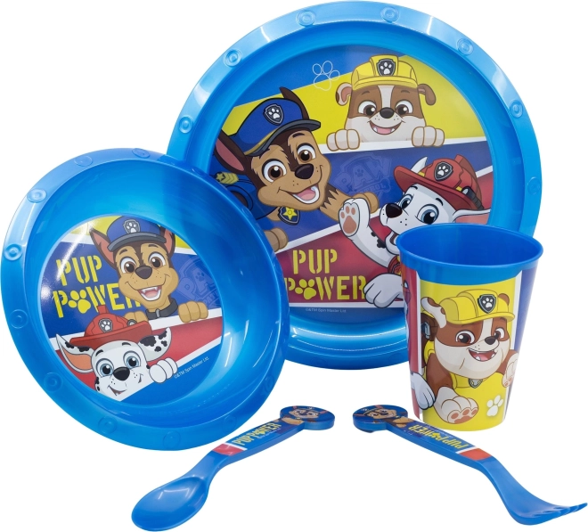 Set de masă pentru copii 5 în 1 PAW PATROL, STOR