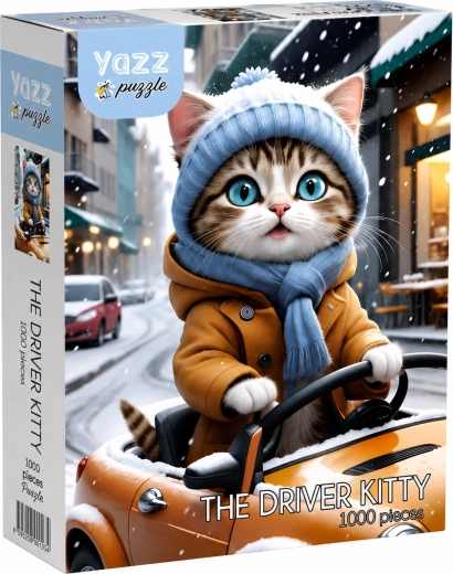 Puzzle YAZZ Șoferul pisicuței, 1000 de piese