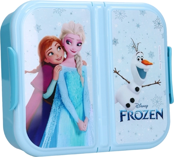 Cutie pentru gustare cu 3 compartimente Disney Frozen II eat yum repeat - 1 bucată