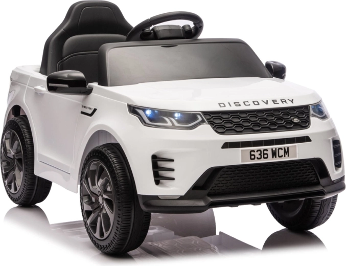 Mașinuță electrică LAND ROVER Discovery albă