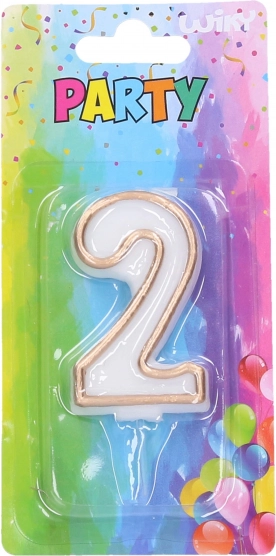 Lumânare Petrecere Cifra Aurie 2